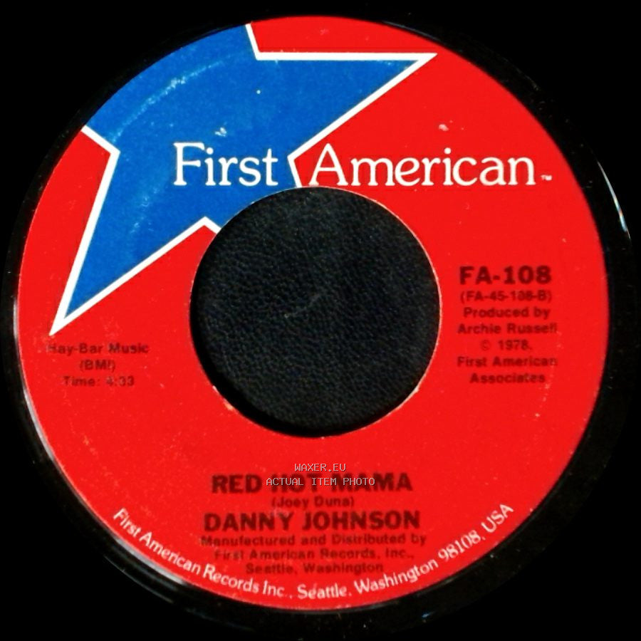 Danny Johnson - Future Past / Red Hot Mama side B
