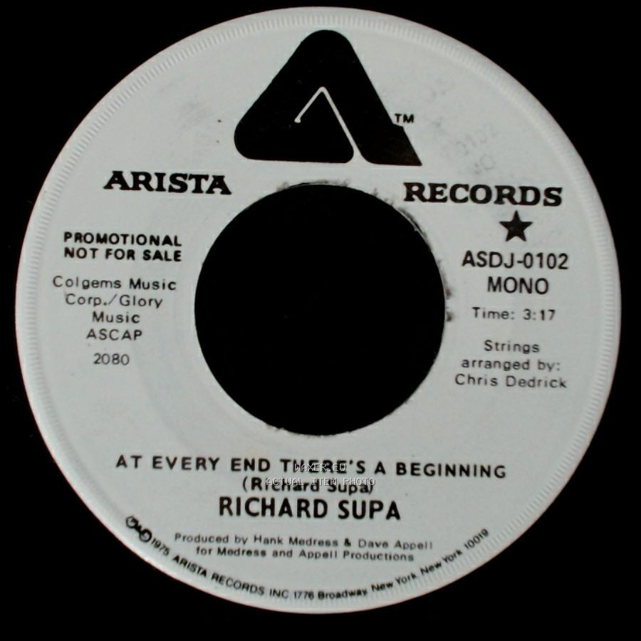 Richard Supa - At Every End There's A Beginning / At Every End There's A Beginning side B