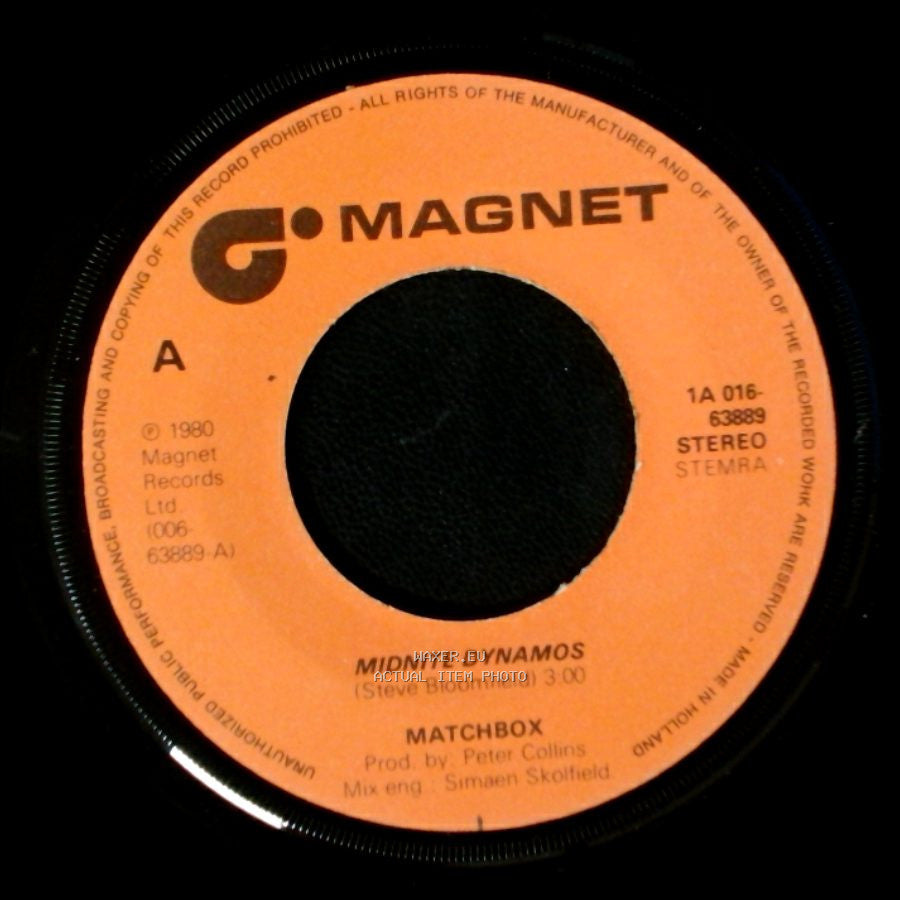 Matchbox - Midnite Dynamos / Love Is Going Out Of Fashion / Scotted Dick side A