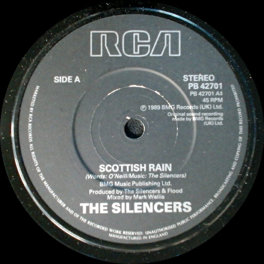 The Silencers - Scottish Rain / Unknown Title B side A