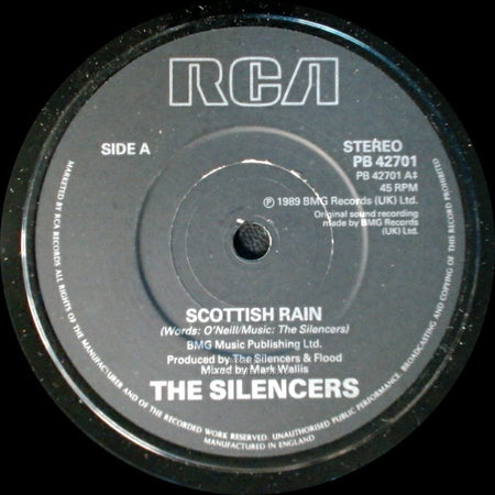 The Silencers - Scottish Rain / Unknown Title B side A