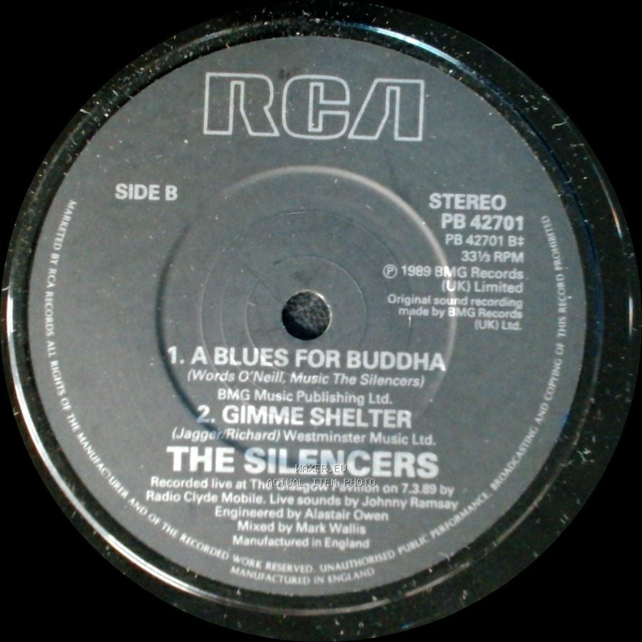 The Silencers - Scottish Rain / Unknown Title B side B