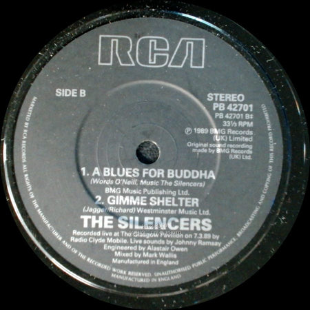 The Silencers - Scottish Rain / Unknown Title B side B