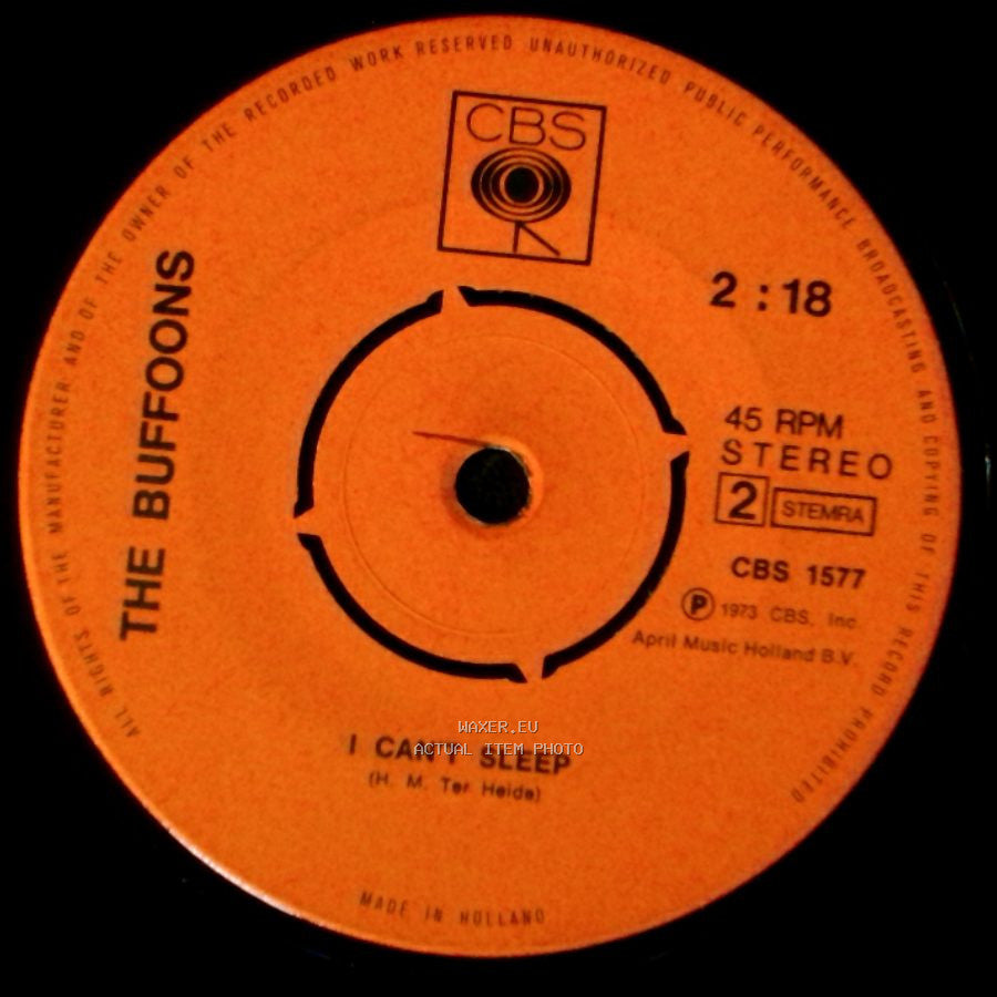 The Buffoons - Arizona / I Can't Sleep side B