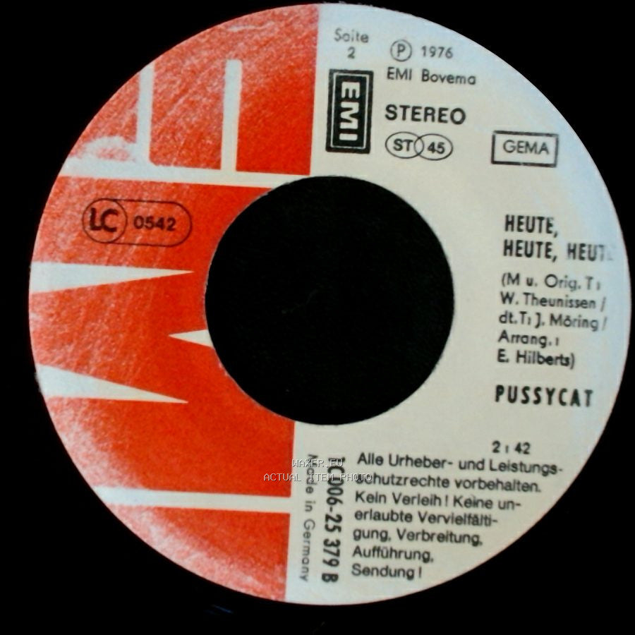 Pussycat - Georgie / Heute, Heute, Heute side B
