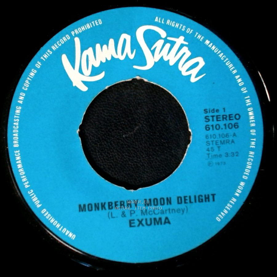 Exuma - Monkberry Moon Delight / Obeah Man Come Back side A