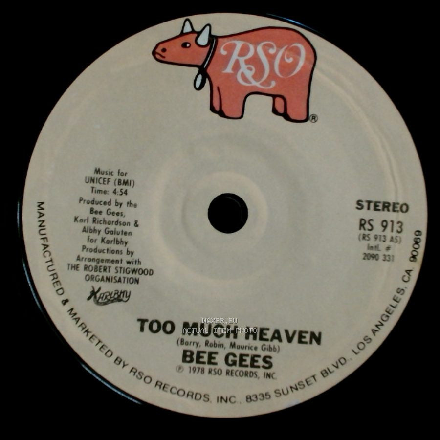 Bee Gees - Too Much Heaven / Rest Your Love On Me side A