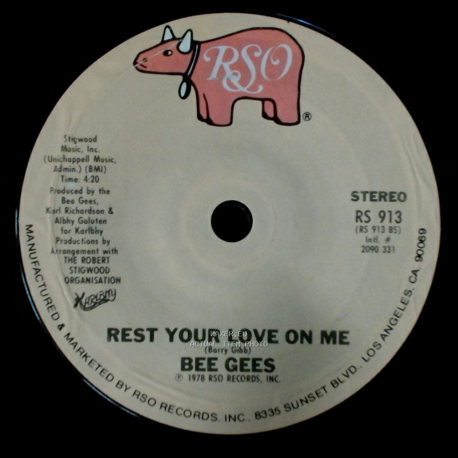 Bee Gees - Too Much Heaven / Rest Your Love On Me side B