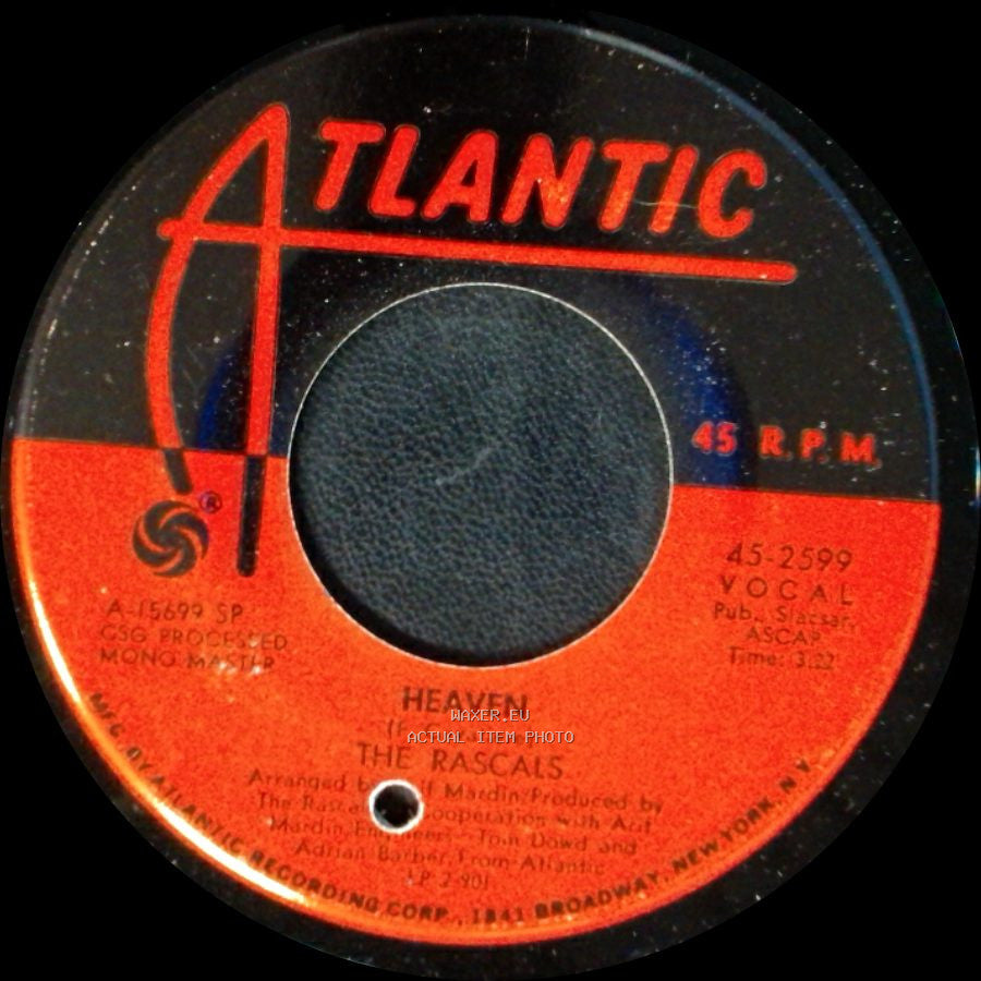 The Rascals - Heaven / Baby I'm Blue side B