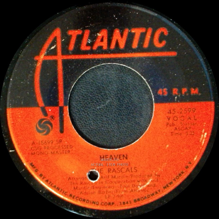 The Rascals - Baby I'm Blue / Heaven side B