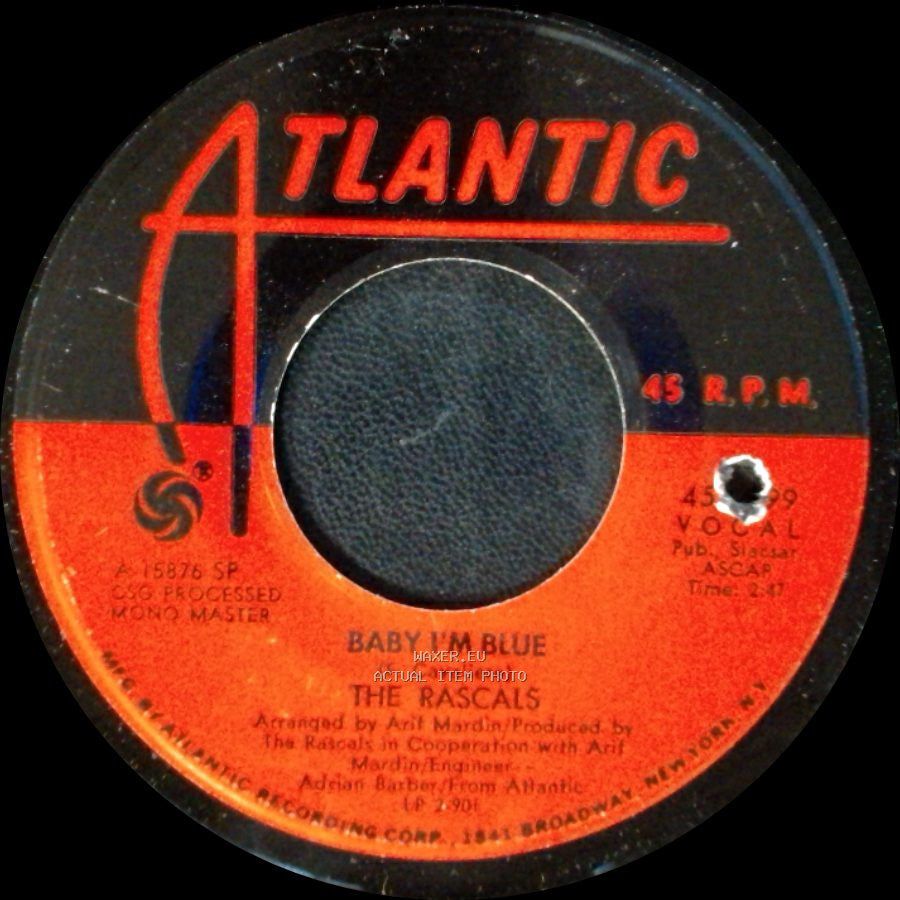 The Rascals - Heaven / Baby I'm Blue side B