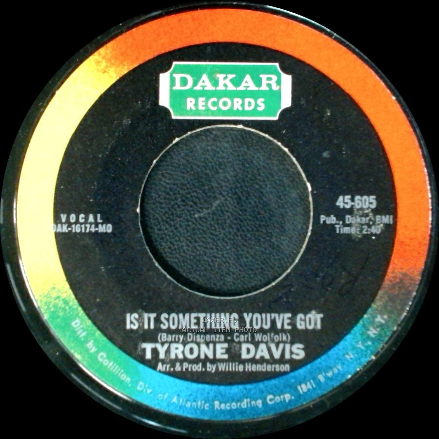Tyrone Davis - Is It Something You've Got / Undying Love side A