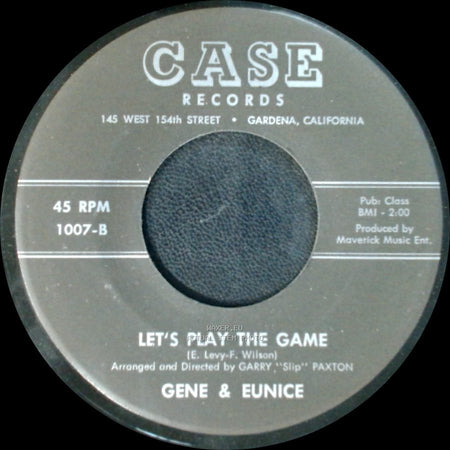 Gene & Eunice - Let's Play The Game / Sugar Babe side A