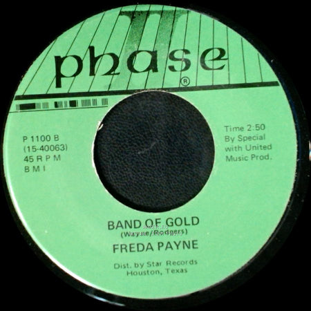 The Miracles / Freda Payne - Ooo Baby Baby / Band Of Gold side B