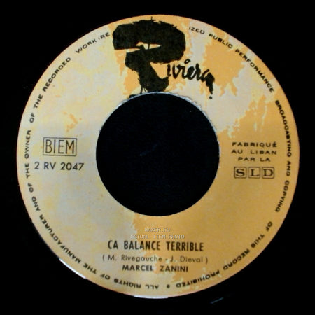 Marcel Zanini - Tu Veux, Tu Veux Pas / Ca Balance Terrible side B