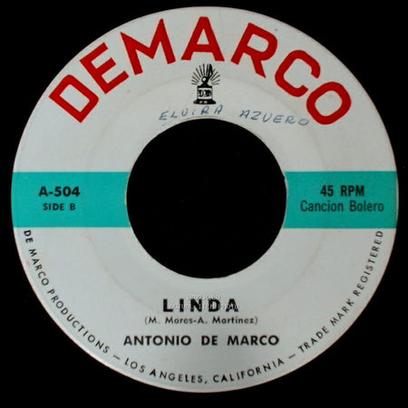 Rita De Marco / Antonio De Marco - Dulce Madre / Linda side B