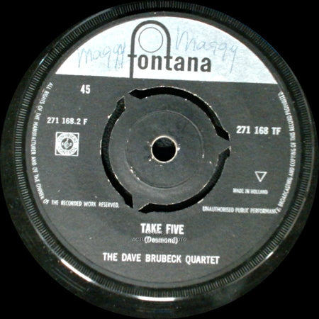 The Dave Brubeck Quartet - Take Five / Blue Rondo A La Turk side A