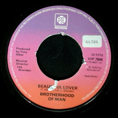 Brotherhood Of Man - Much Better Than You / Beautiful Lover side B