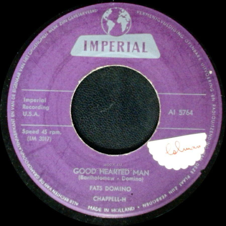 Fats Domino - Good Hearted Man / Let The Four Winds Blow side A