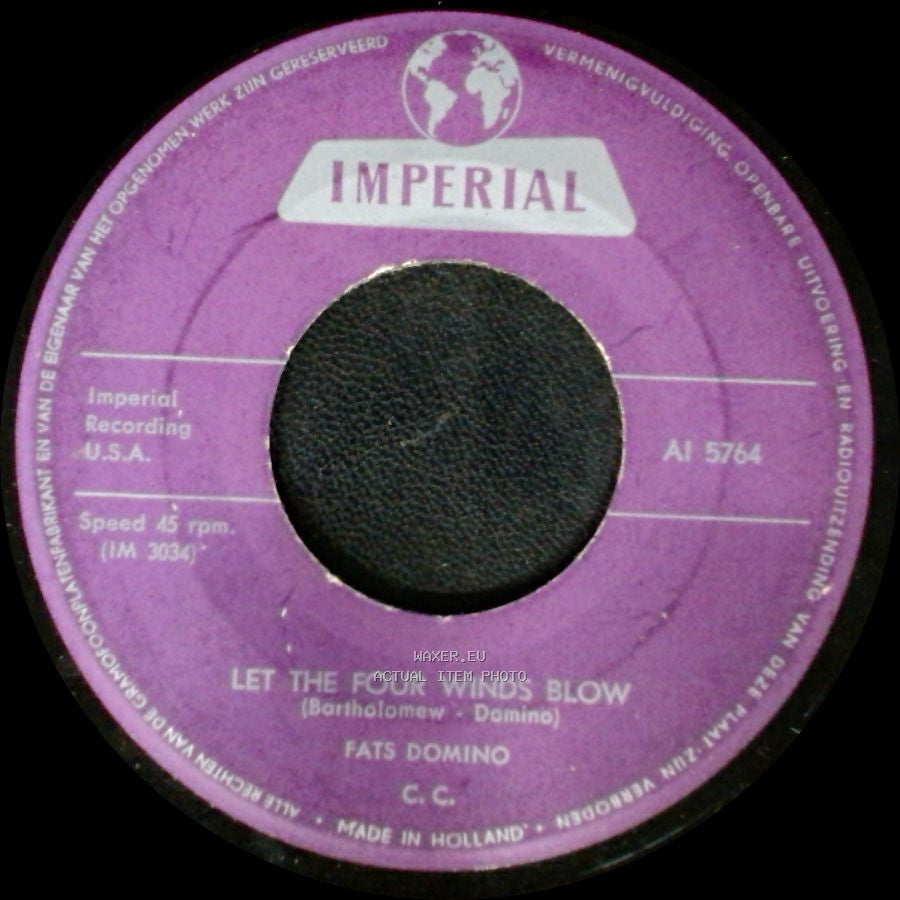 Fats Domino - Good Hearted Man / Let The Four Winds Blow side B