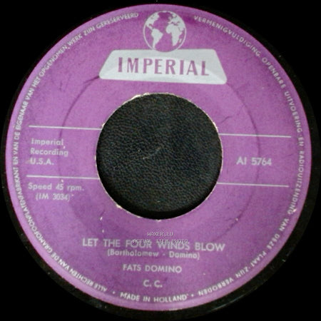 Fats Domino - Good Hearted Man / Let The Four Winds Blow side B