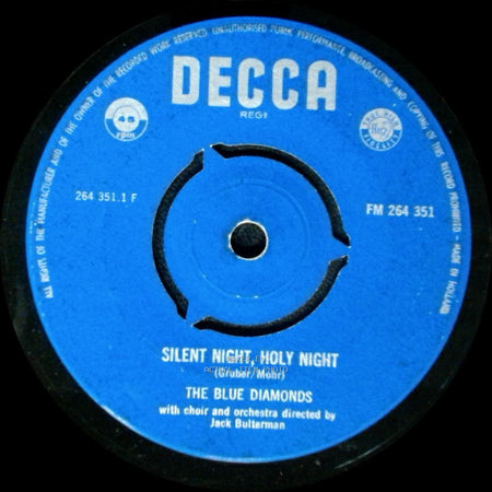 The Blue Diamonds - Mary's Boy Child / Silent Night, Holy Night side B
