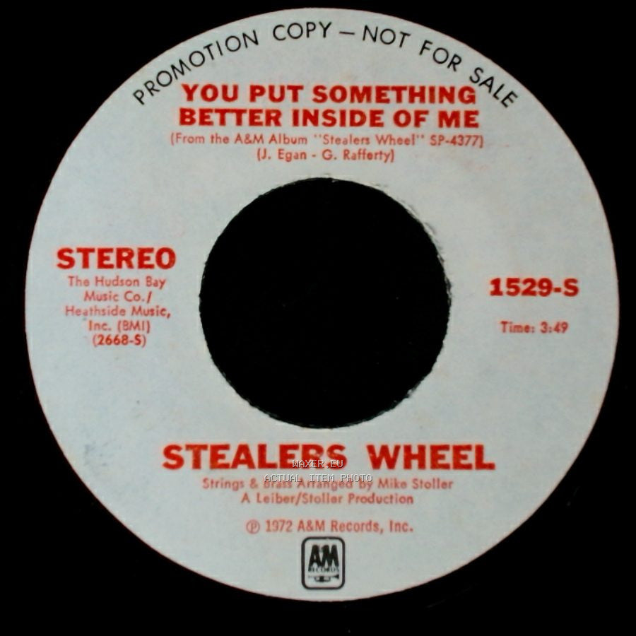 Stealers Wheel - You Put Something Better Inside Of Me / Wheelin' side A