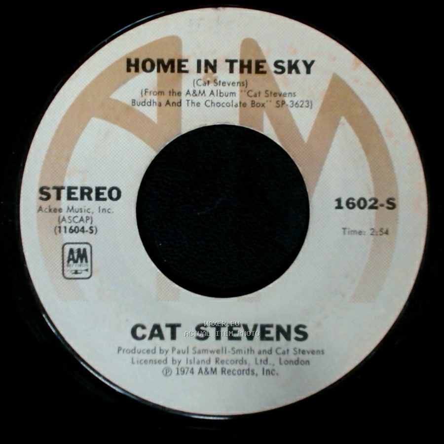 Cat Stevens - Another Saturday Night / Home In The Sky side B