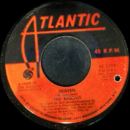The Rascals - Heaven / Baby I'm Blue side A