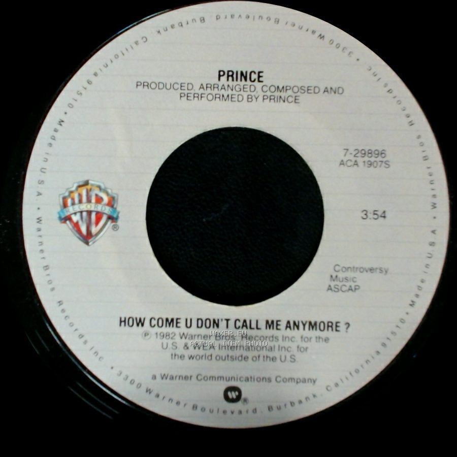 Prince - 1999 / How Come U Don't Call Me Anymore ? side B