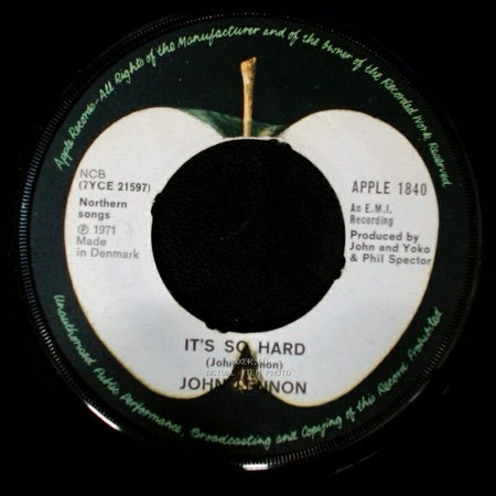 John Lennon - Imagine / It's So Hard side B