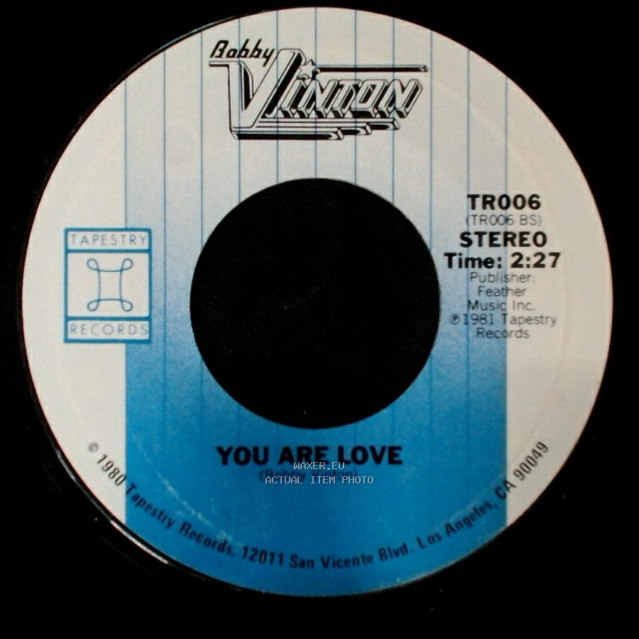 Bobby Vinton - Let Me Love You Goodbye / You Are Love side B