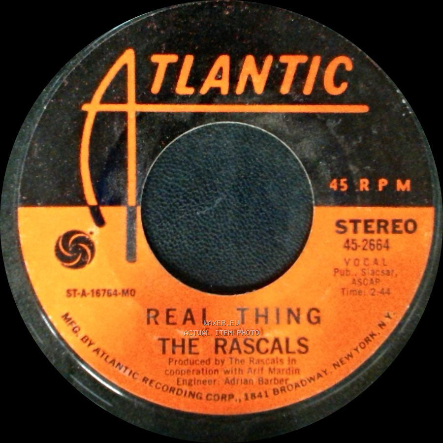 The Rascals - Carry Me Back / Real Thing side B
