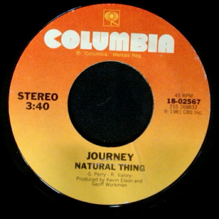 Journey - Don't Stop Believin' / Natural Thing side B