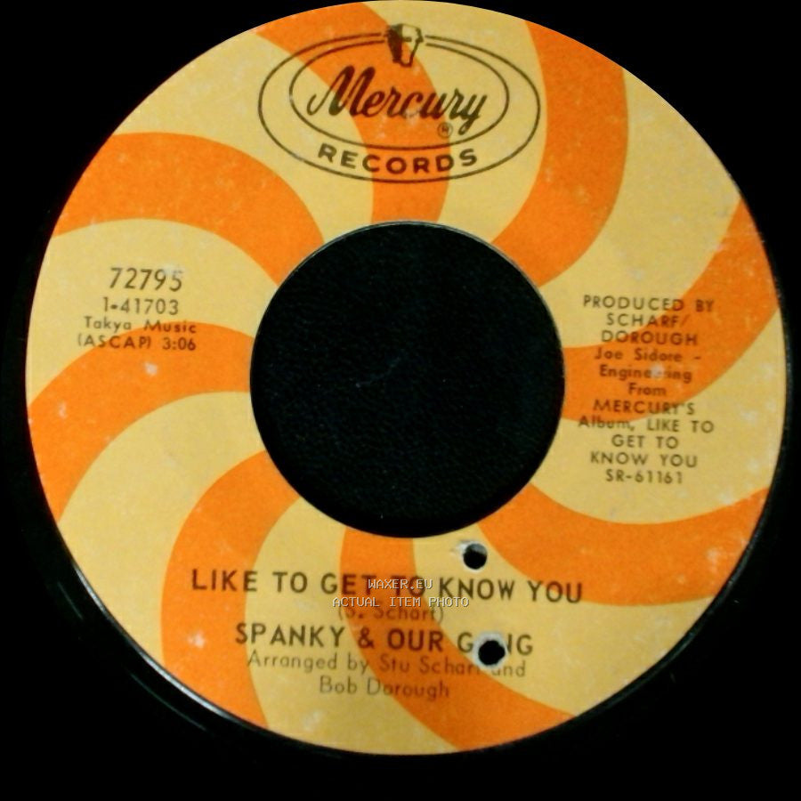 Spanky & Our Gang - Three Ways From Tomorrow / Like To Get To Know You side B