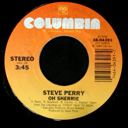 Steve Perry - Don't Tell Me Why You're Leaving / Oh Sherrie side B
