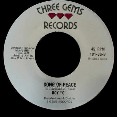 Roy "C". - Song Of Peace / To Make You Feel Like A Woman side A