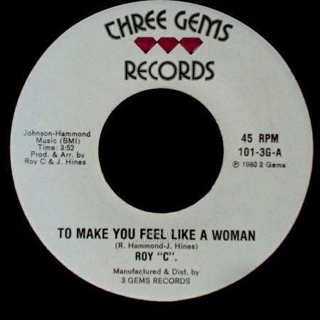 Roy "C". - Song Of Peace / To Make You Feel Like A Woman side B
