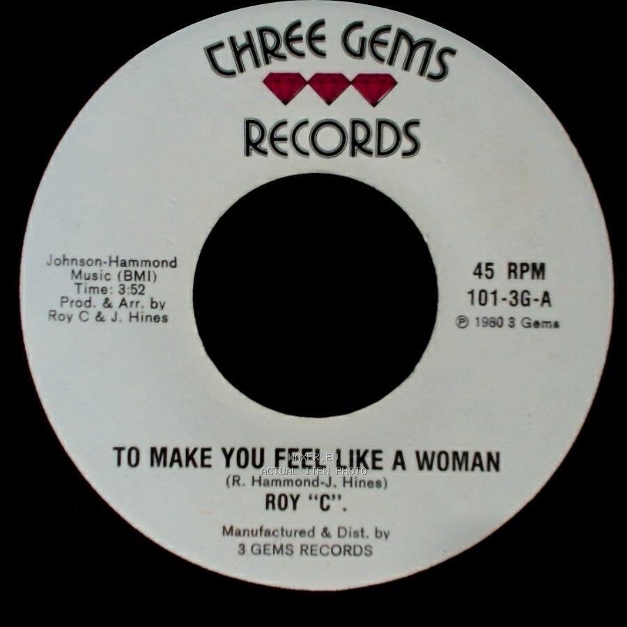 Roy "C". - Song Of Peace / To Make You Feel Like A Woman side B