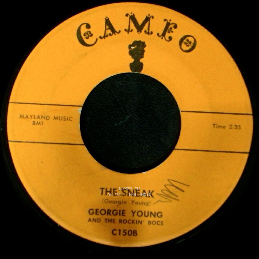 Georgie Young And The Rockin' Bocs - Nine More Miles The "Faster-Faster" Song / The Sneak side B