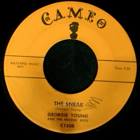 Georgie Young And The Rockin' Bocs - Nine More Miles The "Faster-Faster" Song / The Sneak side B