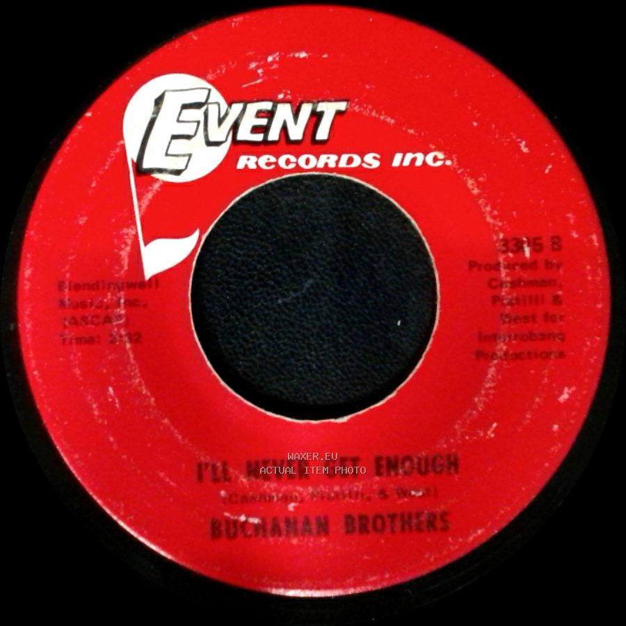 Buchanan Brothers - Son Of A Lovin' Man / I'll Never Get Enough side B