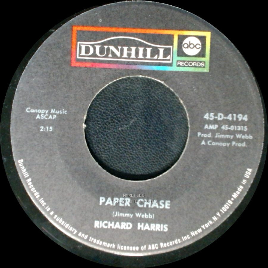 Richard Harris - Didn't We / Paper Chase side B
