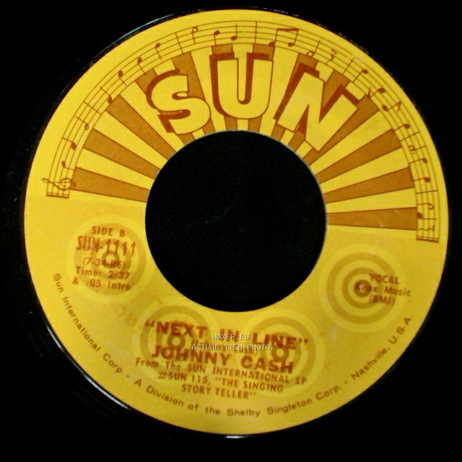 Johnny Cash - Rock Island Line / Next In Line side B