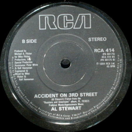 Al Stewart - Lori, Don't Go Right Now / Accident On 3Rd Street side B