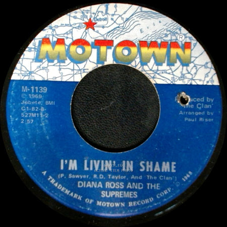 Diana Ross And The Supremes - I'm So Glad I Got Somebody (Like You Around) / I'm Living In Shame side A