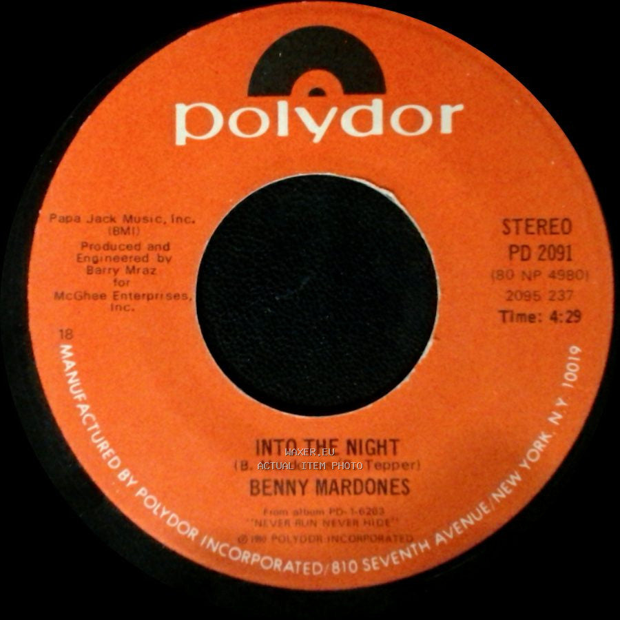 Benny Mardones - Into The Night / She's So French side A