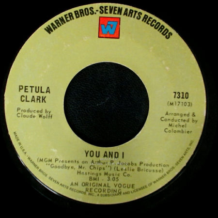 Petula Clark - You And I / Look At Mine side A