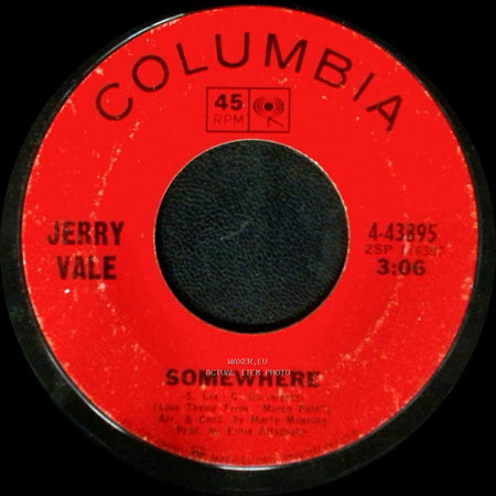 Jerry Vale - I've Lost My Heart Again / Somewhere side B