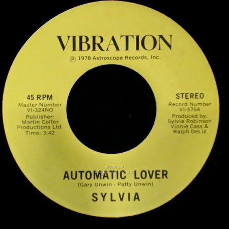 Sylvia - Stop Boy / Automatic Lover side B